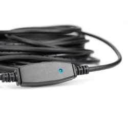 Kabel Przedłużający Usb 3.0 Superspeed 15Mtyp Usb A/Usb A M/Ż Aktywny Czarny 15M