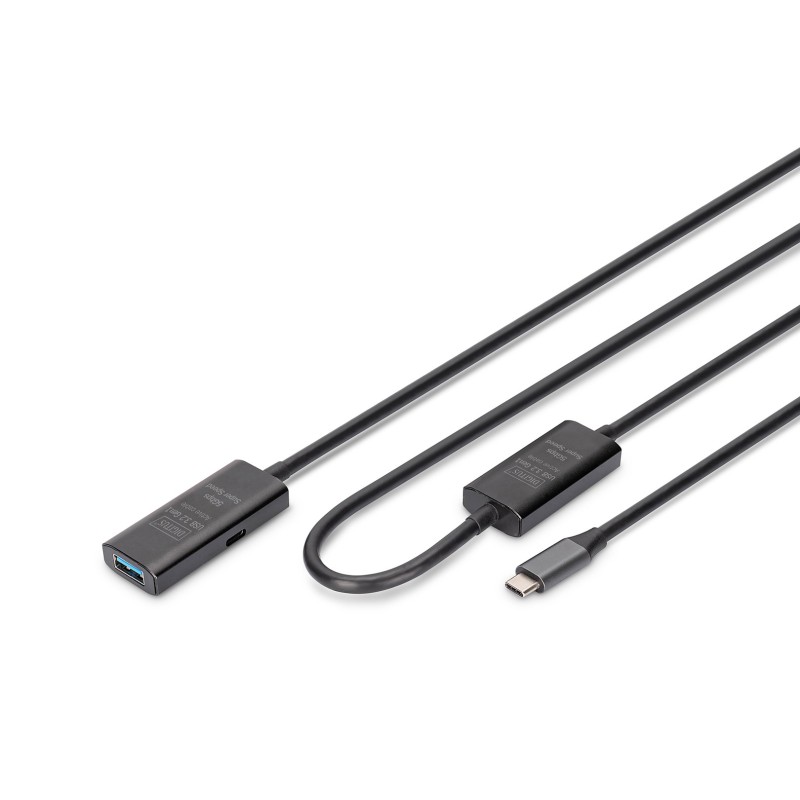Digitus Aktywny Przedłużacz Usb 3.2 Gen1 5G, Usb-C - Usb-A, 10 M