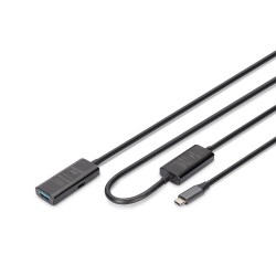 Digitus Aktywny Przedłużacz Usb 3.2 Gen1 5G, Usb-C - Usb-A, 10 M