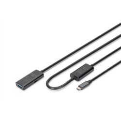 Digitus Aktywny Przedłużacz Usb 3.2 Gen1 5G, Usb-C - Usb-A, 10 M