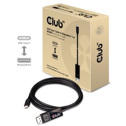 Kabel Club3D Cac-1557 Usb C Displayport 1.4 Czarny