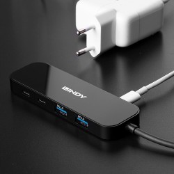 Lindy Usb 3.2 Gen 1 Typ C Hub 4 Port