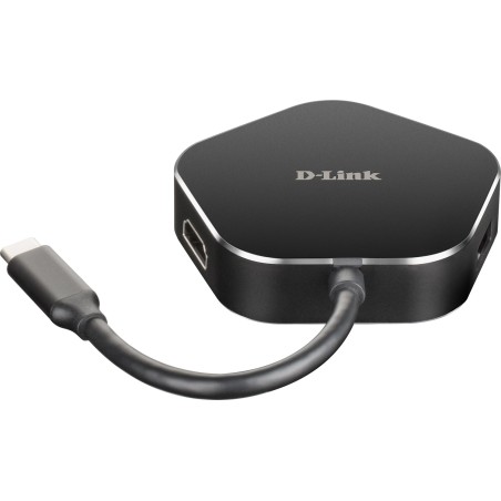 D-Link Dub-M420 Stacja Dokująca Przewodowa Thunderbolt 3 Aluminium, Czarny