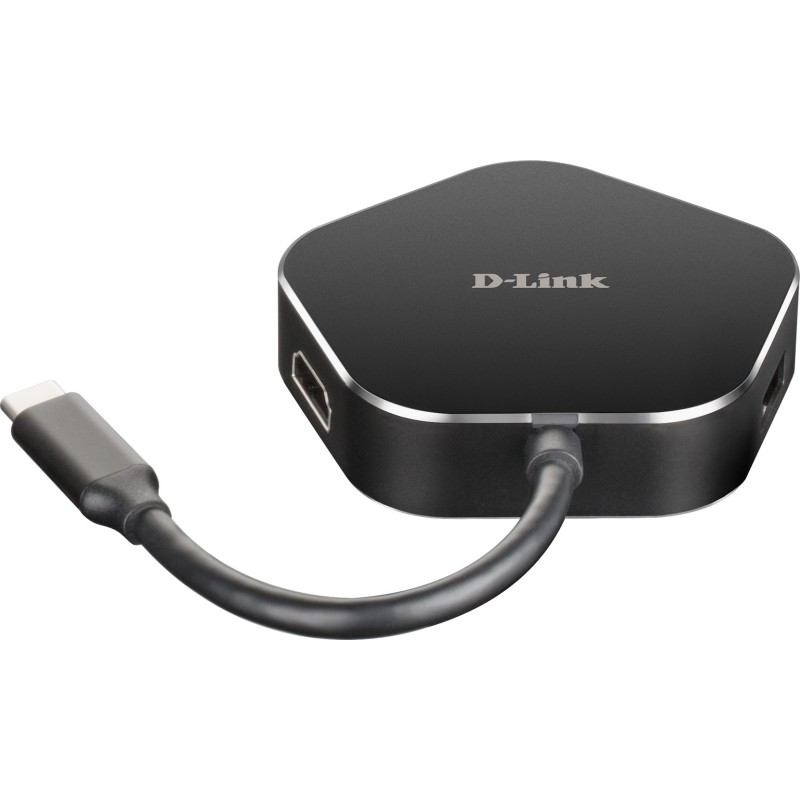 D-Link Dub-M420 Stacja Dokująca Przewodowa Thunderbolt 3 Aluminium, Czarny