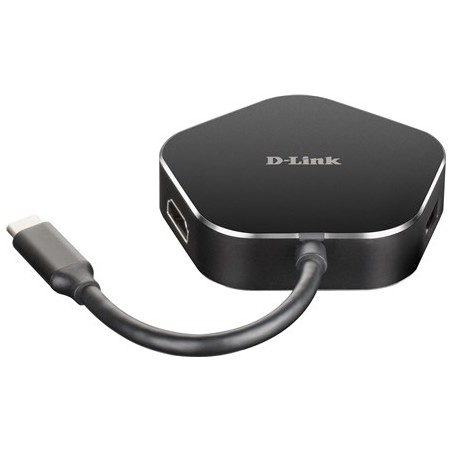 D-Link Dub-M420 Stacja Dokująca Przewodowa Thunderbolt 3 Aluminium, Czarny