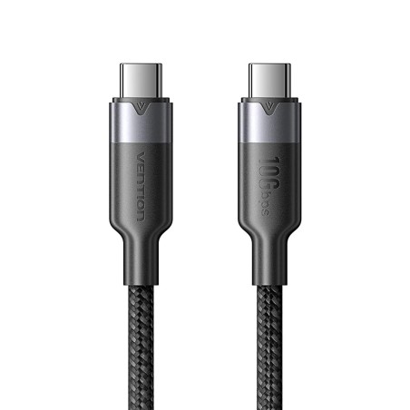 Kabel Usb-C Do Usb-C Vention Usb 3.2 5A 10Gbps 1M Czarny