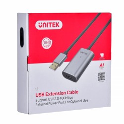 Unitek Wzmacniacz Sygnału Usb 2.0, 5M, Premium