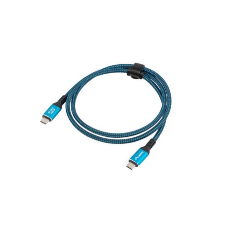Lanberg Kabel Usb-C M/M Usb4 0.5M 240W 8K 60Hz Czarno-Niebieski