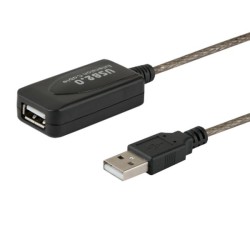 Savio Przedłużka Portu Usb Aktywna 10M Usb Am – Usb Af Cl-130