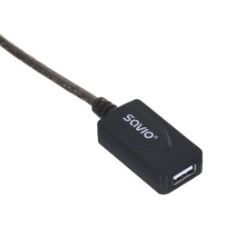 Savio Przedłużka Portu Usb Aktywna 10M Usb Am – Usb Af Cl-130