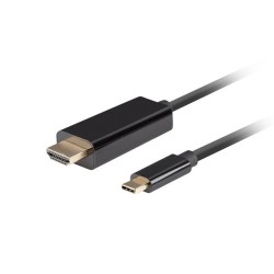 Lanberg Kabel Usb-C(M)- Hdmi(M) 1M 4K 60Hz Czarny Ca-Cmhd-10Cu-0010-Bk