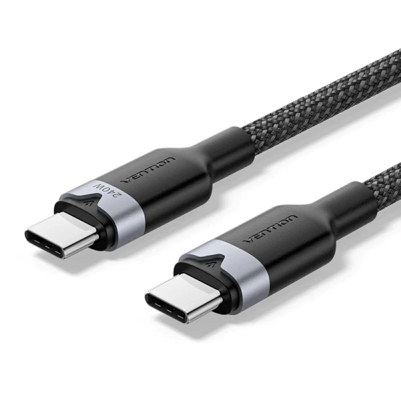 Kabel Usb-C Do Usb-C 2.0 Pd 3.1 Vention 5A 240W 2M Czarny