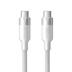 Kabel Usb-C Do Usb-C Vention Usb 3.2 5A 10Gbps 1M Biały
