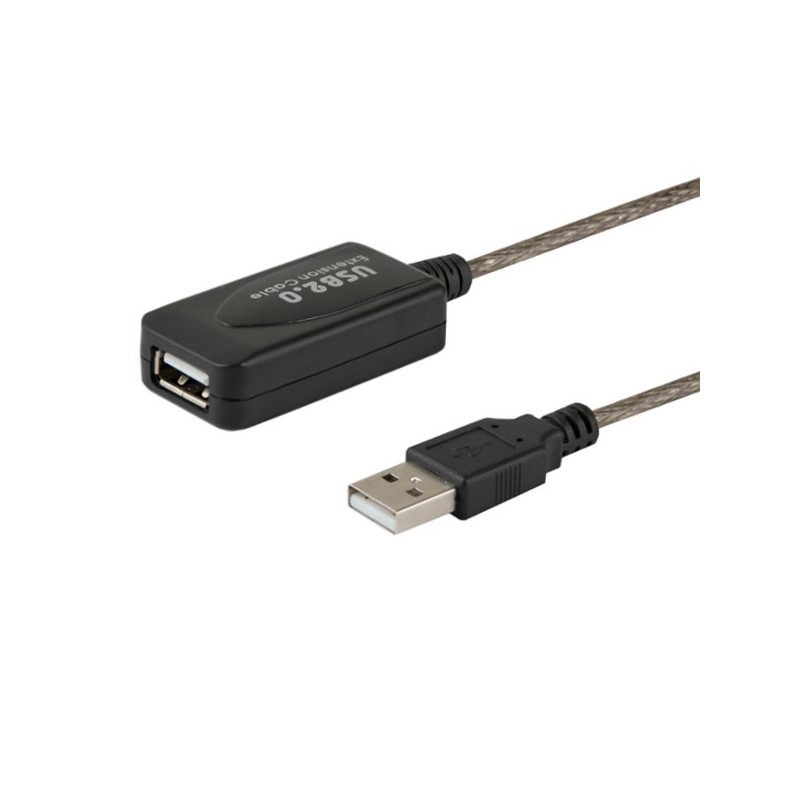 Kabel Savio Cl-76 (Usb 2.0 Typu A M - Usb 2.0 Typu A F  5M  Kolor Czarny)