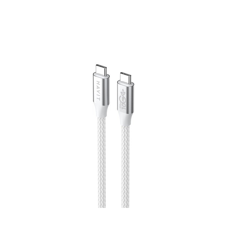 Kabel Havit Typ C-Typ C Cb6290 (Biały/Szary  100Cm)
