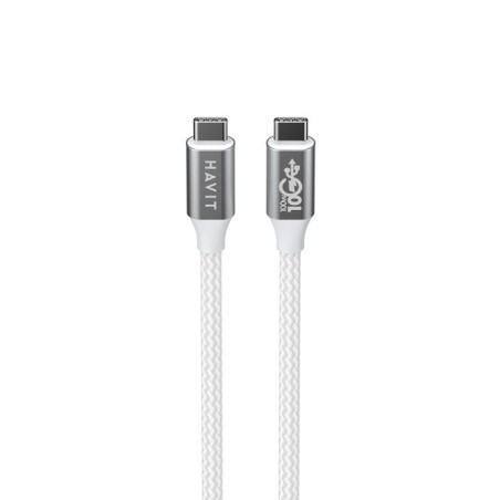 Kabel Havit Typ C-Typ C Cb6290 (Biały/Szary  100Cm)