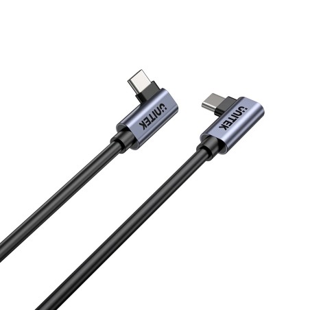 Unitek Kabel Usb-C Kątowy 90°/90° Pd 100W M/M 0,5M