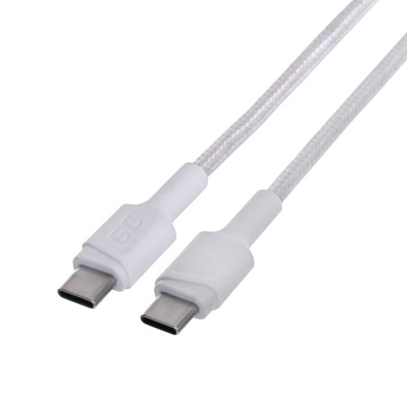 Green Cell Kabel Kabgc29W Gc Powerstream Usb-C - Usb-C 200Cm, Power Delivery 60W, Ultra Charge, Qc 3.0, Biały