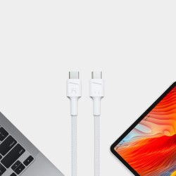 Green Cell Kabel Kabgc29W Gc Powerstream Usb-C - Usb-C 200Cm, Power Delivery 60W, Ultra Charge, Qc 3.0, Biały