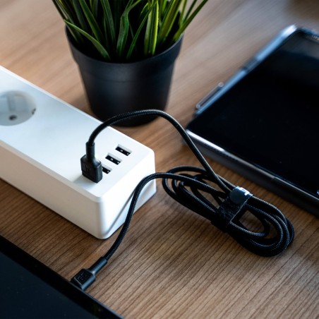 Green Cell Kabel Kabgc06 Gc Ray Usb - Usb-C 120Cm, Zielony Led, Szybkie Ładowanie Ultra Charge, Qc 3.0