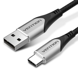 Kabel Usb-A Do Usb-C Vention W Oplocie 3A 480Mbps 2M Szary