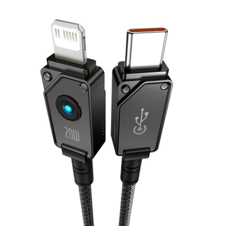 Kabel Baseus Unbreakable Usb C-Lightning 20W 1M (Czarny)