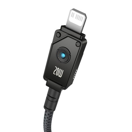 Kabel Baseus Unbreakable Usb C-Lightning 20W 1M (Czarny)