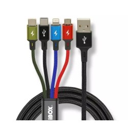 Kabel I-Box Usb 4W1 2Xusb-C, Microusb, Lightning