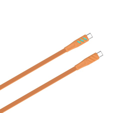 Kabel Do Ładowania Havit Typ C Cb6254 Pomarańczowy