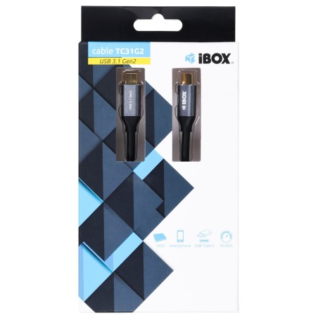 Kabel Ibox Ikumtc31G2 (Usb Typu C - Usb Typu C   1M  Kolor Czarny)