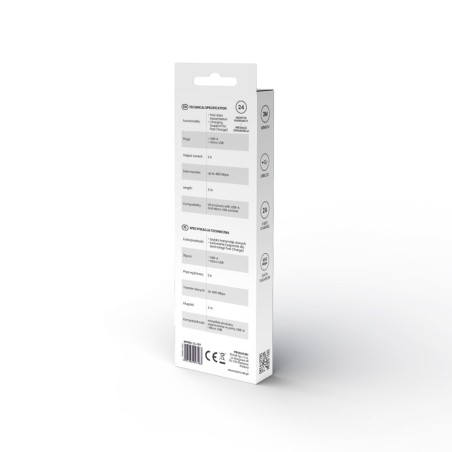 Savio Kabel Usb-A – Micro Usb, 3 M, Biały, Cl-167
