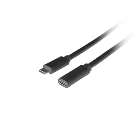 Lanberg Przedłużacz Usb-C M/F 3.1 1.5M Czarny