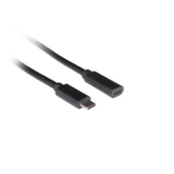 Lanberg Przedłużacz Usb-C M/F 3.1 1.5M Czarny