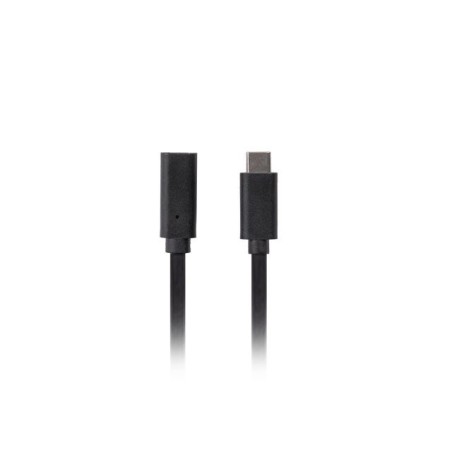 Lanberg Przedłużacz Usb-C M/F 3.1 0.5M Czarny