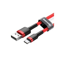Kabel Baseus Cafule Catklf-C09 (Usb 2.0 - Usb Typu C   2M  Kolor Czarno-Czerwony)
