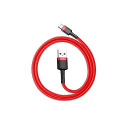 Kabel Baseus Cafule Catklf-C09 (Usb 2.0 - Usb Typu C   2M  Kolor Czarno-Czerwony)