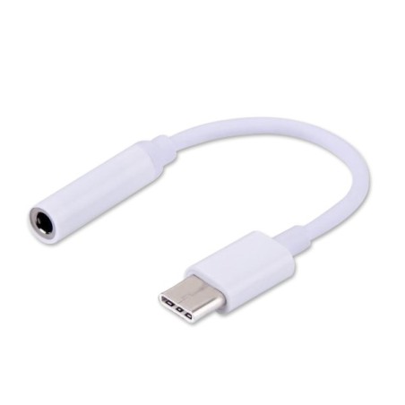 Adapter Savio Ak-35 (Gniazdo Typ C - Jack Stereo 3,5 Mm   0,12M  Kolor Biały)