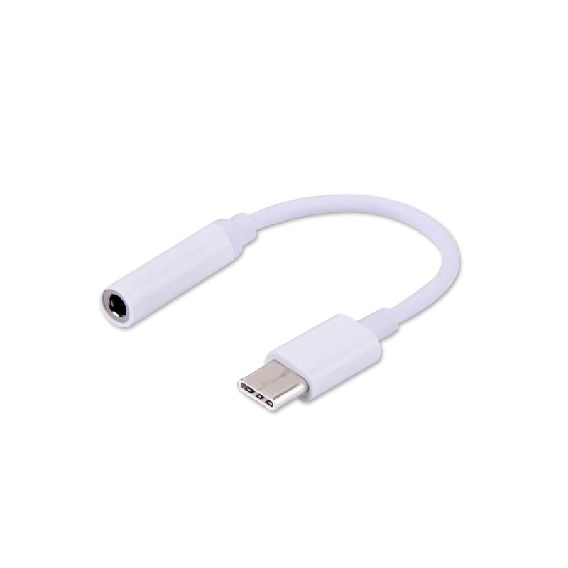 Adapter Savio Ak-35 (Gniazdo Typ C - Jack Stereo 3,5 Mm   0,12M  Kolor Biały)