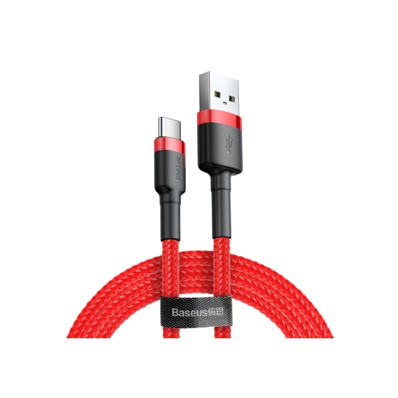 Kabel Baseus Cafule Catklf-A09 (Usb 2.0 - Usb Typu C   0,50M  Kolor Czerwony)