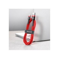 Kabel Baseus Cafule Catklf-A09 (Usb 2.0 - Usb Typu C   0,50M  Kolor Czerwony)