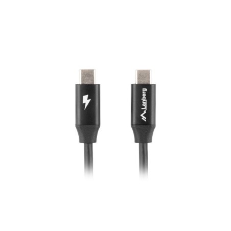 Lanberg Kabel Usb-C 2.0 M/M 1.8M Premium Qc 4.0 Power Delivery 60W Czarny Ca-Cmcm-40Cu-0018-Bk