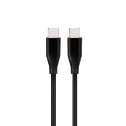Gembird Kabel Usb Typ-C Power Delivery (Pd) 60 W, "Premium Silicon", Oplot Silikonowy, 1.5 M, Czarny