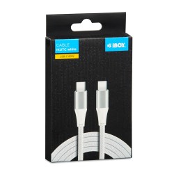 Kabel I-Box Usb Typ-C 60W 2M Pd/Qc Biały