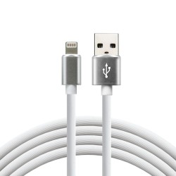 Kabel Zasilający Everactive Cbs-1Iw (Usb - Lightning   1M  Kolor Biały)