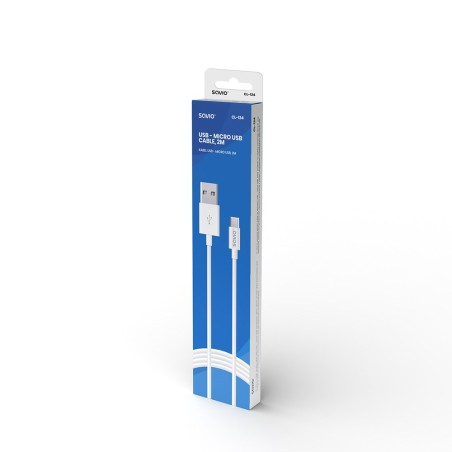 Kabel Savio Cl-124 (Micro Usb - Usb 2.0 Typu A   2M  Kolor Biały)