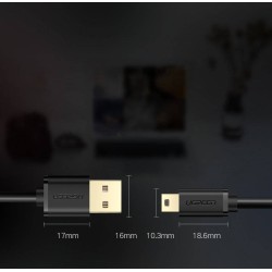 Ugreen Kabel Usb - Mini Usb 480 Mbps 2M Us132 (Czarny)