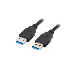 Lanberg Kabel Usb-A 3.0 M/M 1M Czarny Ca-Usba-30Cu-0010-Bk
