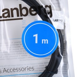 Lanberg Kabel Usb-A 3.0 M/M 1M Czarny Ca-Usba-30Cu-0010-Bk
