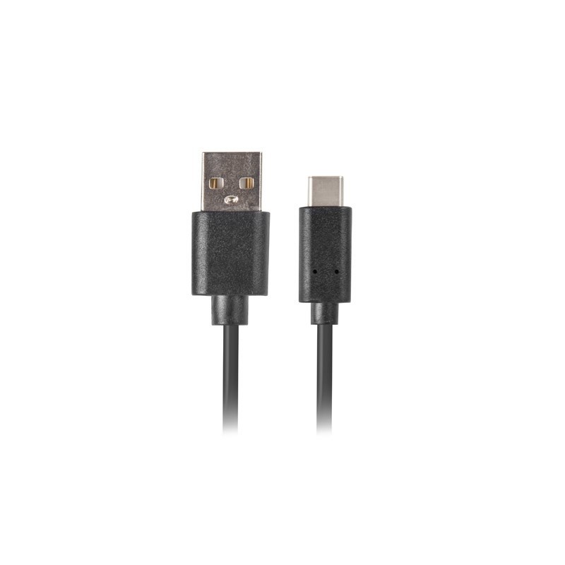 Kabel Lanberg Qc 3.0 Ca-Usbo-20Cu-0010-Bk (Usb 2.0 Typu A - Usb Typu C   1M  Kolor Czarny)