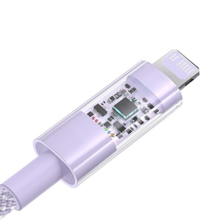 Kabel Baseus Gem Usb C-Lightning 20W 1M (Fioletowy)